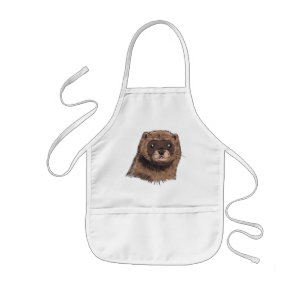 Tablier Enfant Mink Mignon - Animal de Compagnie Drôle