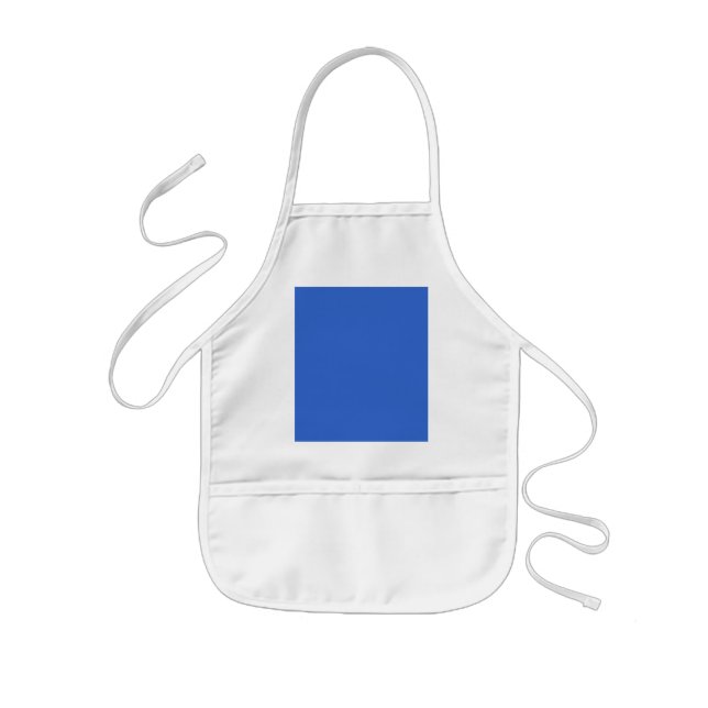 Tablier Enfant modèle couleur Arrière - plan bleu uni 3366CC (Devant)