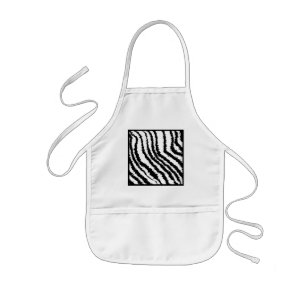 Tablier Enfant Modèle noir et blanc d'impression de zèbre
