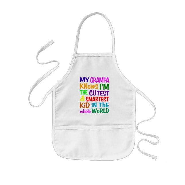 Tablier Enfant Mon grand-père connaît apron (Devant)