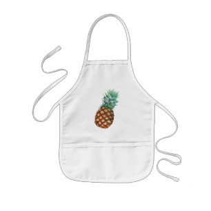 Tablier Enfant Motif de palmier de jungle à l'aquarelle tropicale