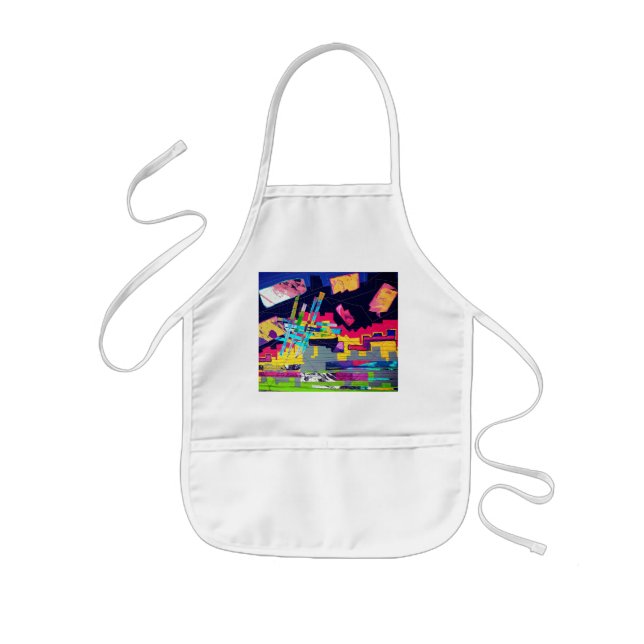 Tablier Enfant Motif de style graffiti (Devant)