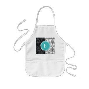 Tablier Enfant Motif élégant de damassé de fente avec le