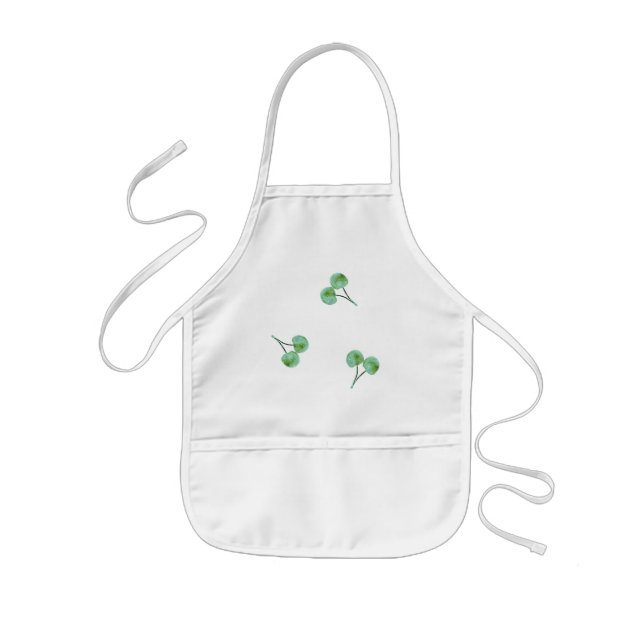 Tablier Enfant Motif Green Cherry (Devant)
