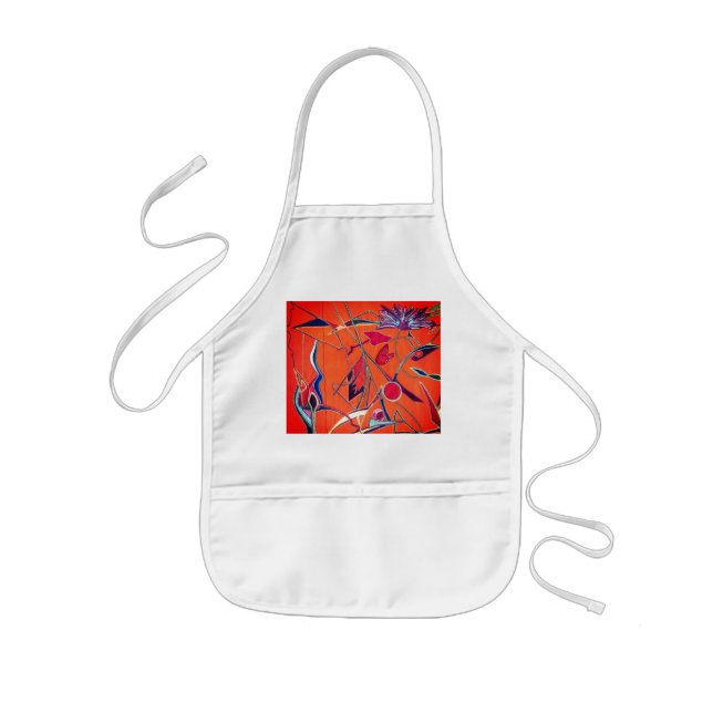 Tablier Enfant Motif orange (Devant)