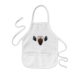 Tablier Enfant Moule amusante travaillant sur l'illustration de d
