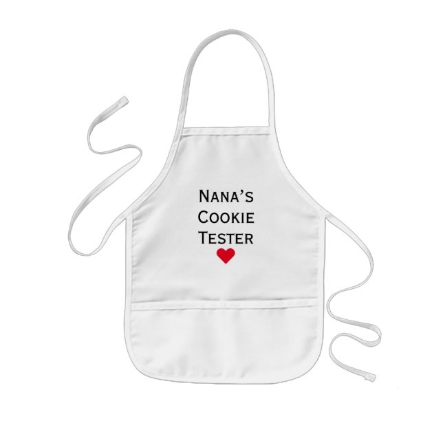 Tablier Enfant Nana's Cookie Tester Grandkids (Devant)