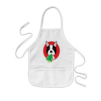 Tablier Enfant Noël de Boston Terrier