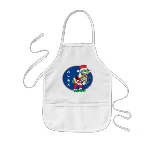 Tablier Enfant Noël Enfants Apron TySANTAsaurus Rex/Lumières