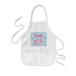 Tablier Enfant Noël Snowflake mignonne Unicorn Cuisine d'artisana