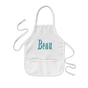 Tablier Enfant Nom Beau Aqua Blue