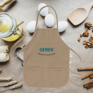 Tablier Enfant Nom du petit garçon d'assistance de maman