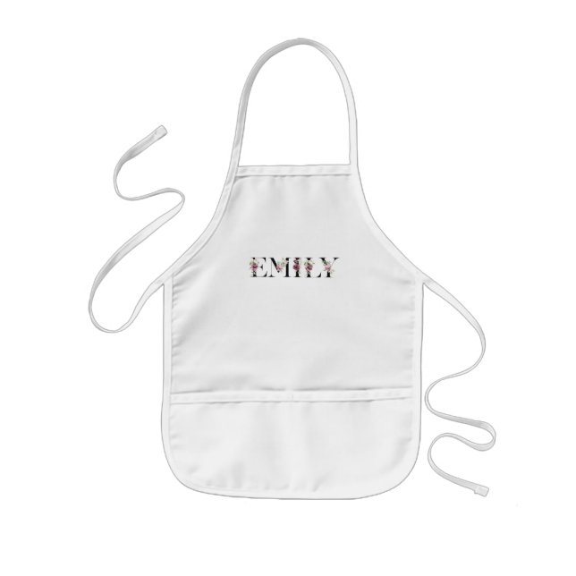 Tablier Enfant Nom Emily (Devant)