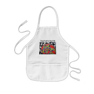 Tablier Enfant "Nourriture lente pour les enfants rapides",