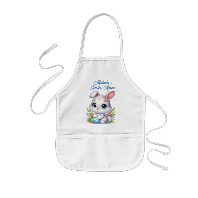 Tablier Enfant Œuf Bleu de Lapin (Devant)