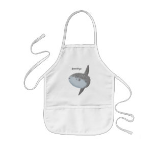 Tablier Enfant Oiseau de mer mola mola mignonne caricature