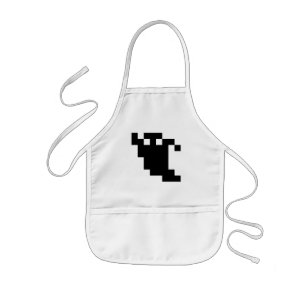 Tablier Enfant Ombre fantôme de 8 bits Pixel