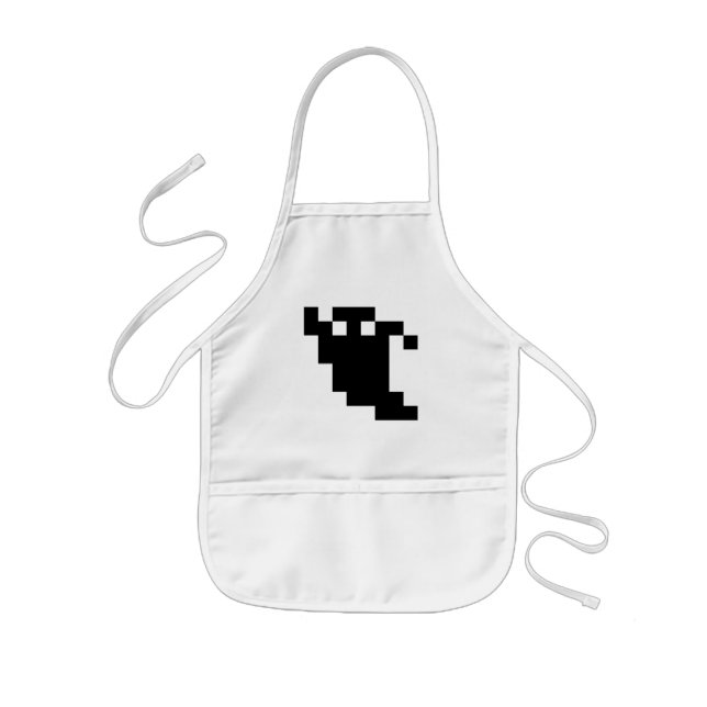 Tablier Enfant Ombre fantôme de 8 bits Pixel (Devant)