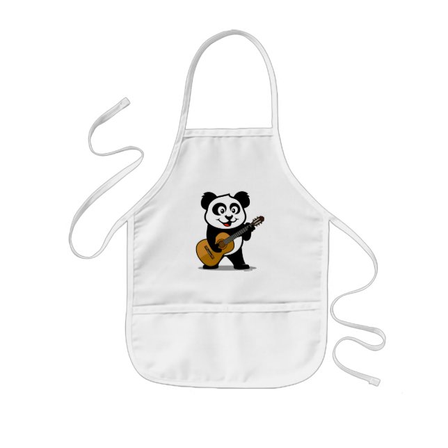Tablier Enfant Panda de guitare (Devant)
