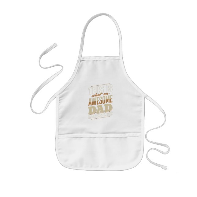 Tablier Enfant Papa - Super Papa Look (Devant)