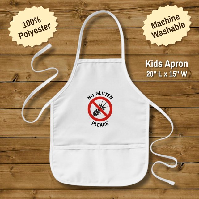 Tablier Enfant Pas de signe de gluten (Créateur téléchargé)