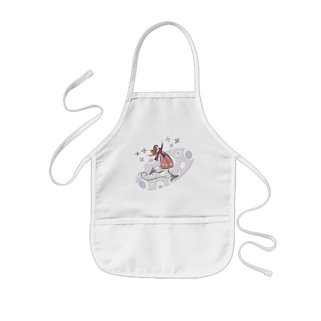 Tablier Enfant Patineur sur glace (Devant)