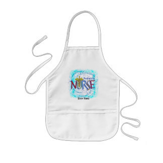 Tablier Enfant Pediatric Nurse Motto custom name apron