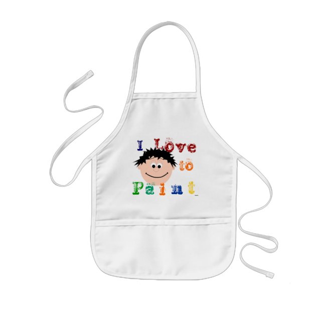 Tablier Enfant Peinture faciale pour les coiffeurs noirs (Devant)