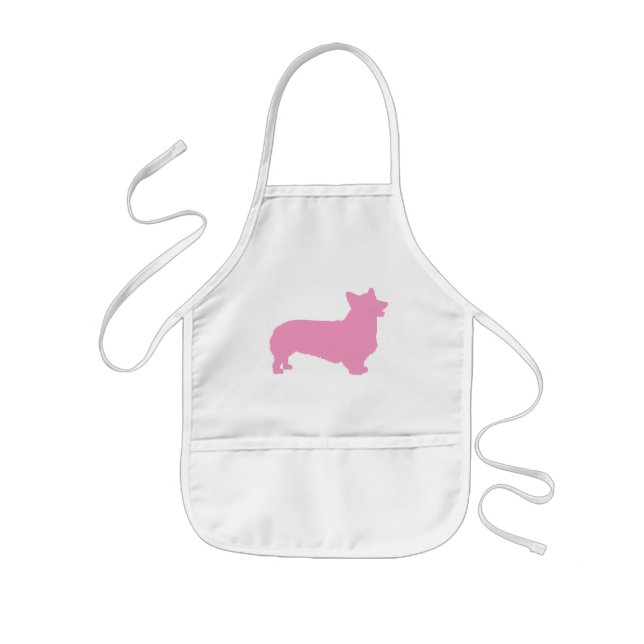 Tablier Enfant Pembroke Welsh Corgi (rose) (Devant)