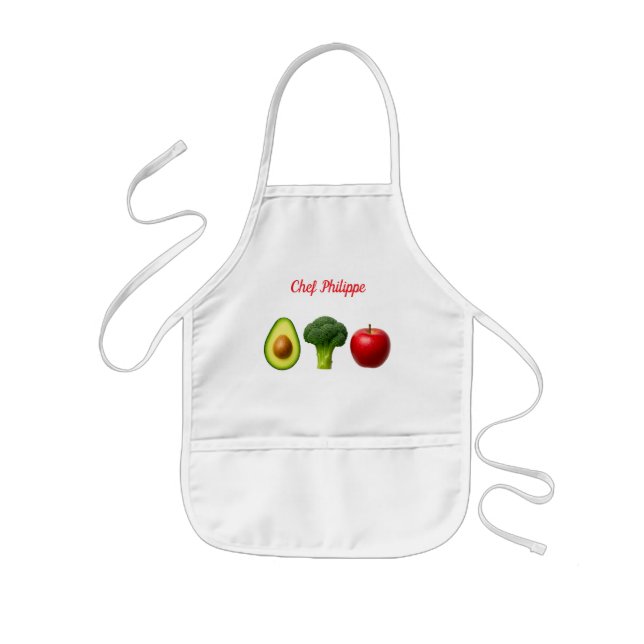 Tablier Enfant Personalized kid apron, custom name kid apron (Devant)