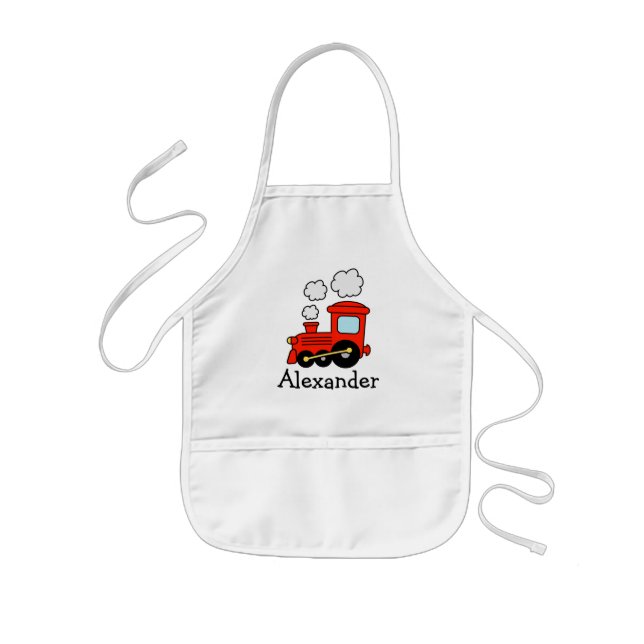 Tablier enfant personnalisé | train de choo choo j (Devant)