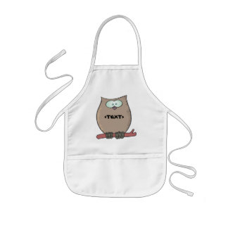 Tablier Enfant Personnalisez un hibou, <TEXT>