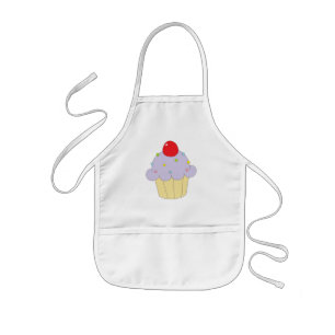 Tablier Enfant Petit gâteau pourpre