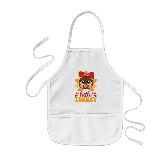 Tablier Enfant Petite fille d'Action de grâce Kids (Devant)