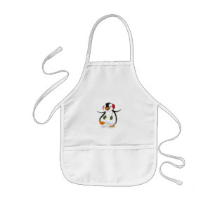 Tablier Enfant Pingouin drôle mignon d'hiver
