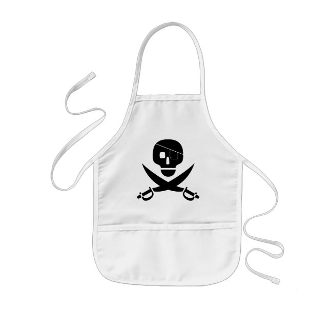 Tablier Enfant Pirate Skull Apron pour enfants (Devant)
