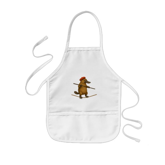 Tablier Enfant Platon ornithorynque funambule (Devant)