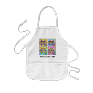 Tablier Enfant Pop Art HAMBURGER APRON - BABY BIB