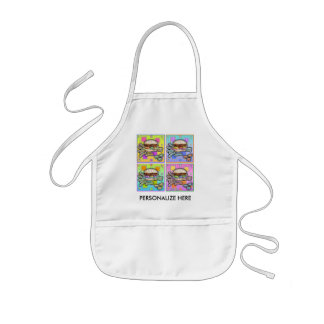 Tablier Enfant Pop Art HAMBURGER APRON - BABY BIB