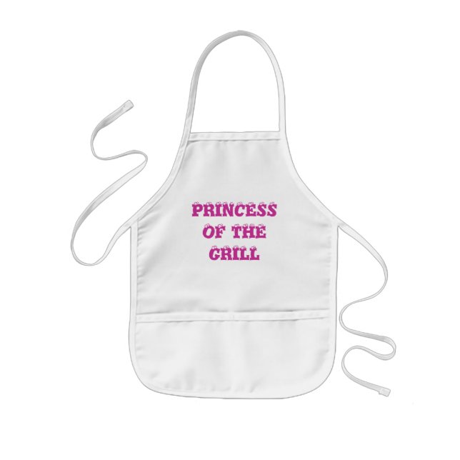 Tablier Enfant Princesse de gril Fashion Design par Janz (Devant)