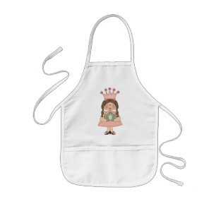 Tablier Enfant Princesse rose · Princesse et grenouille