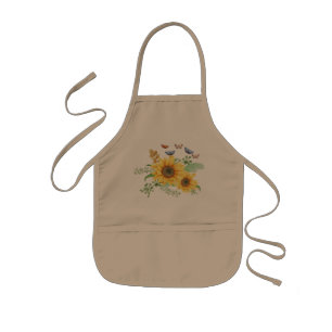 Tablier Enfant printemps de tournesol