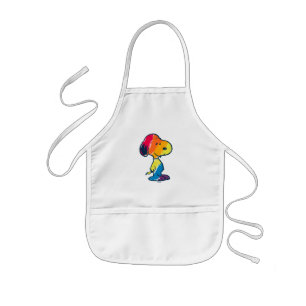 Tablier Enfant Rainbow Snoopy