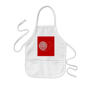 Tablier Enfant Rapide. Précipitation. Symbole dans le gris sur l