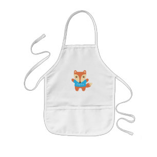 Tablier Enfant Renard Mignon avec Nom