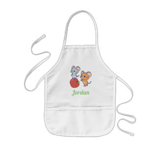 Tablier Enfant Rollage Anime Tuffy et Jerry Apple