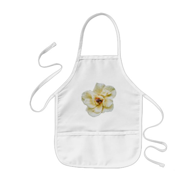 Tablier Enfant Rose et abeille (Devant)