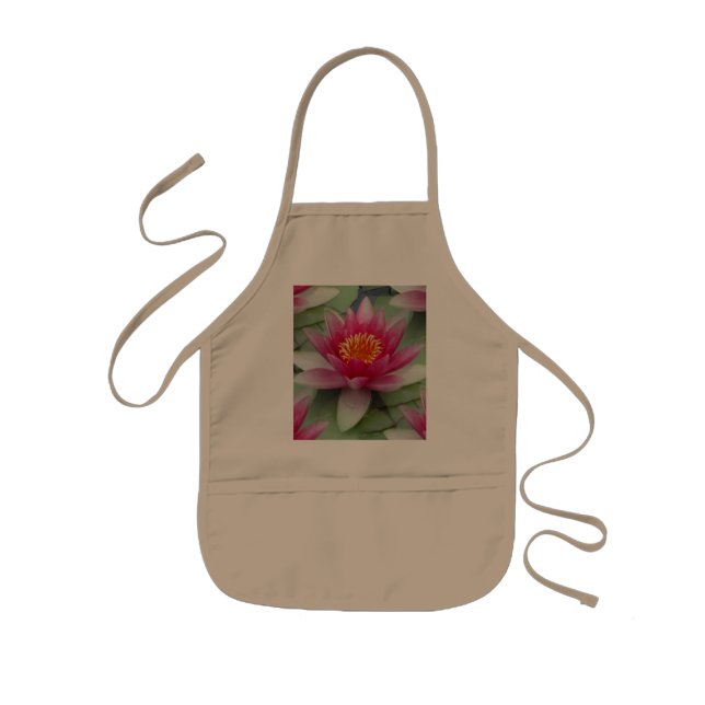 Tablier Enfant Rose Lotus Water Lily (Devant)