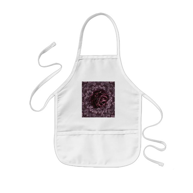Tablier Enfant Rose Mandala (Devant)