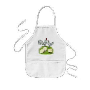 Tablier Enfant Rosecomb naine et poussins